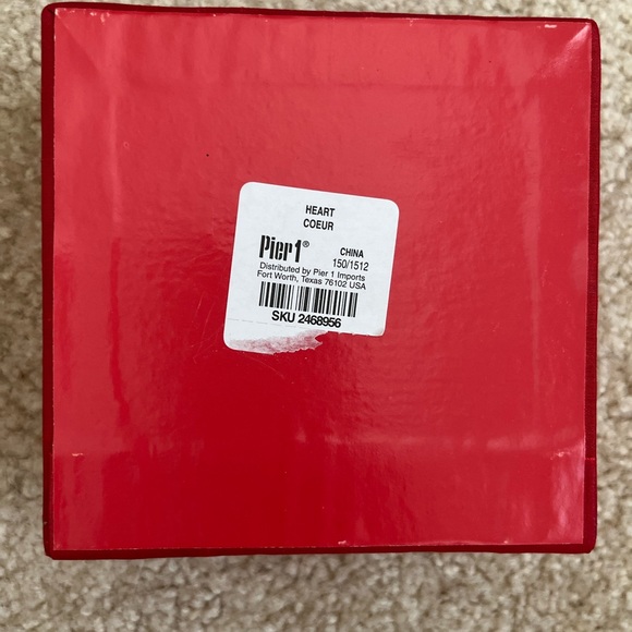 NWB Pier 1 Chinese Li Bien Christmas Heart Ornament - Picture 4 of 5